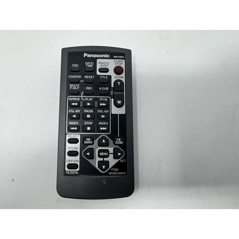Genuine Panasonic N2QAEC000013 Remote Control for Video Cameras